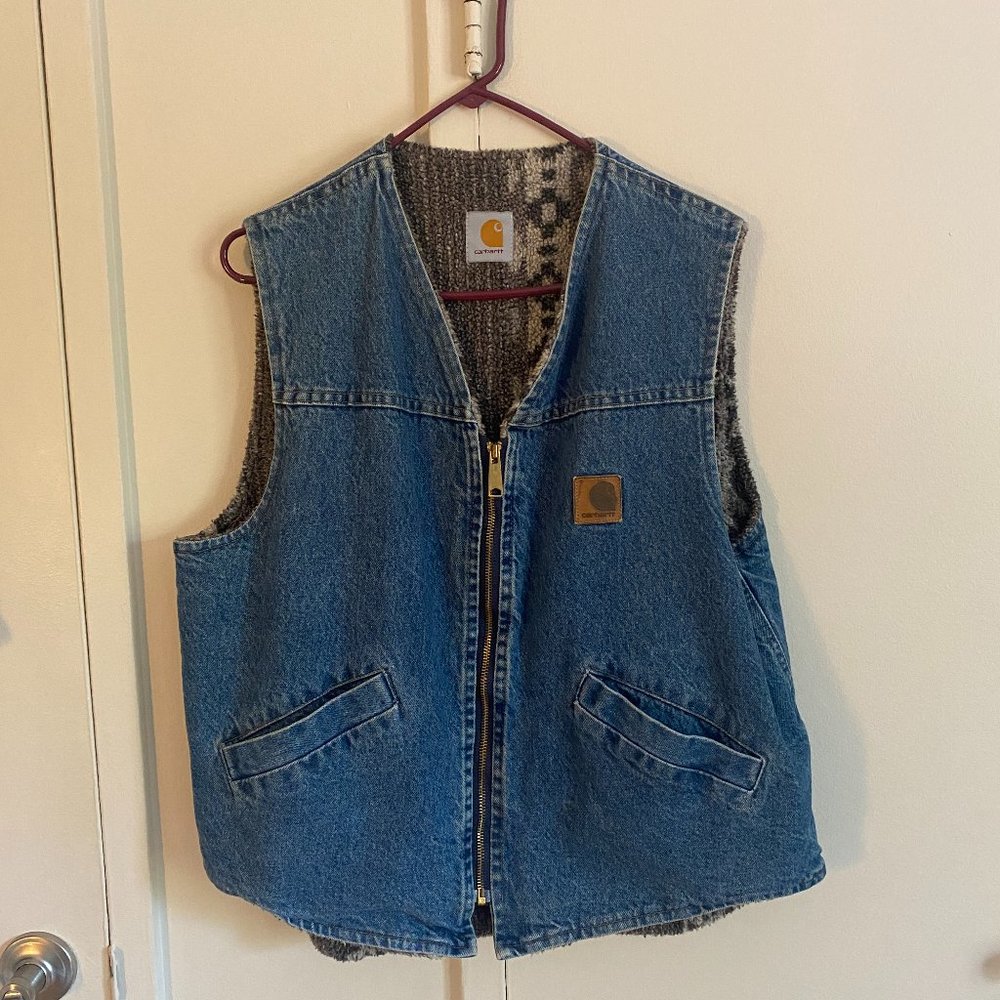 Vintage 90's Carharrt Denim Vest